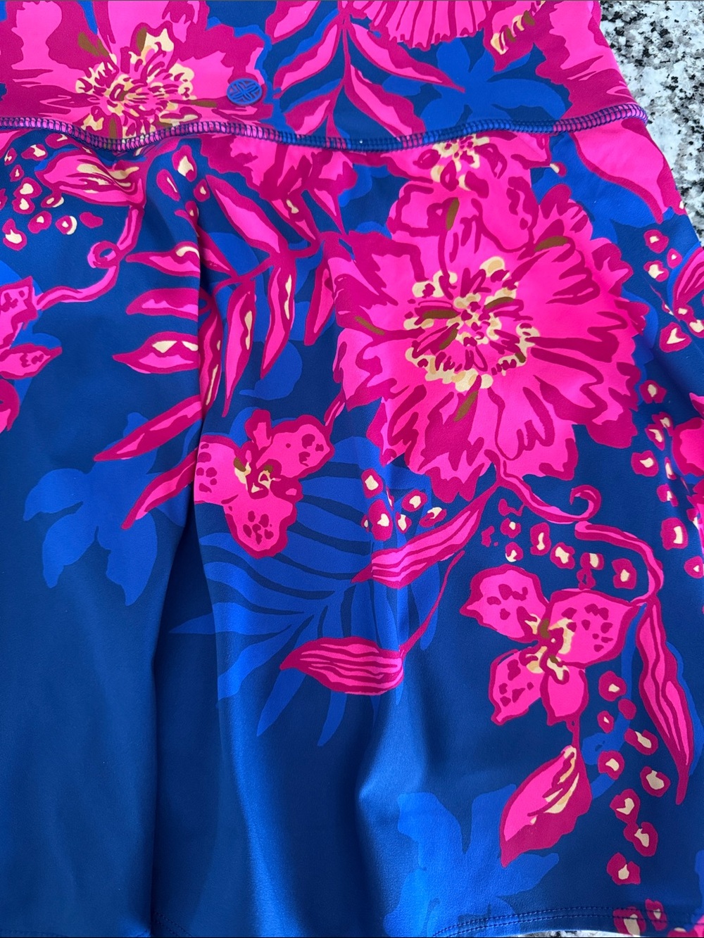 Never Worn! Lilly Pulitzer Blue & Pink Floral A-Line Women's Skort - Picture 4 of 4